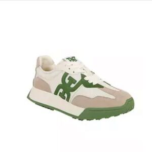 Kids Green and Cream Sneakers